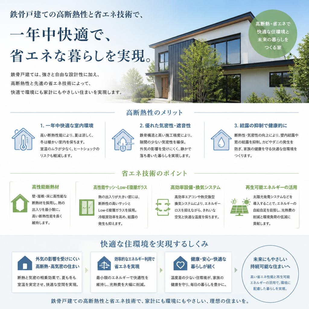 省エネ性能で快適さを追求