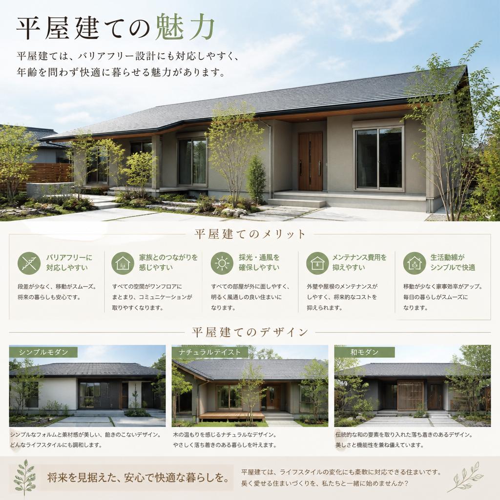 人気の平屋建て、家族の未来を考えた選択肢