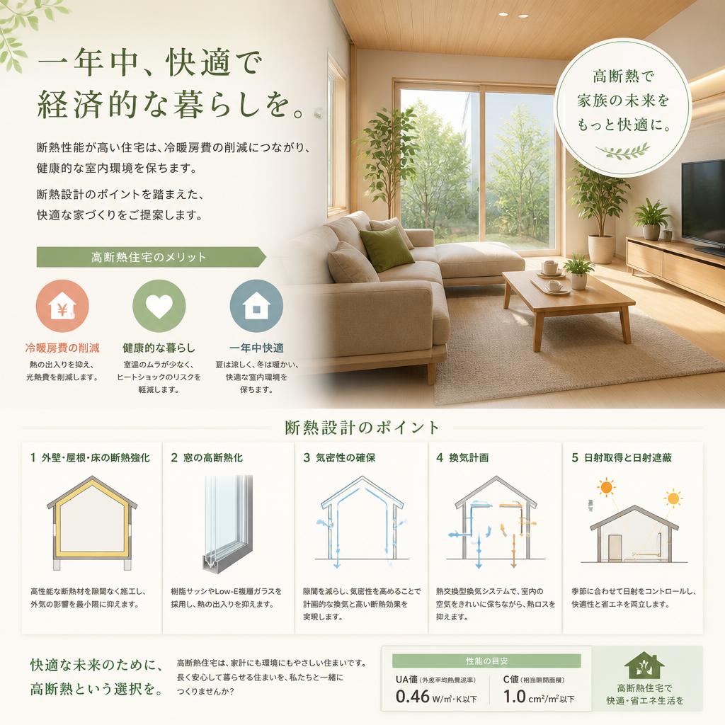 省エネで快適な暮らしを実現する断熱性能