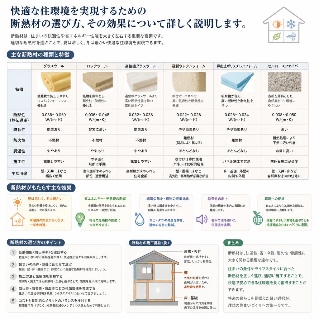4. 断熱材の選び方とその重要性