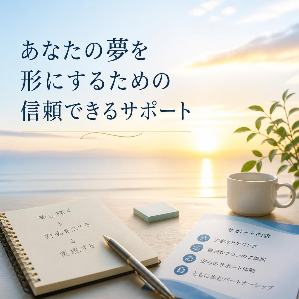 あなたの夢を形にするための信頼できるサポート