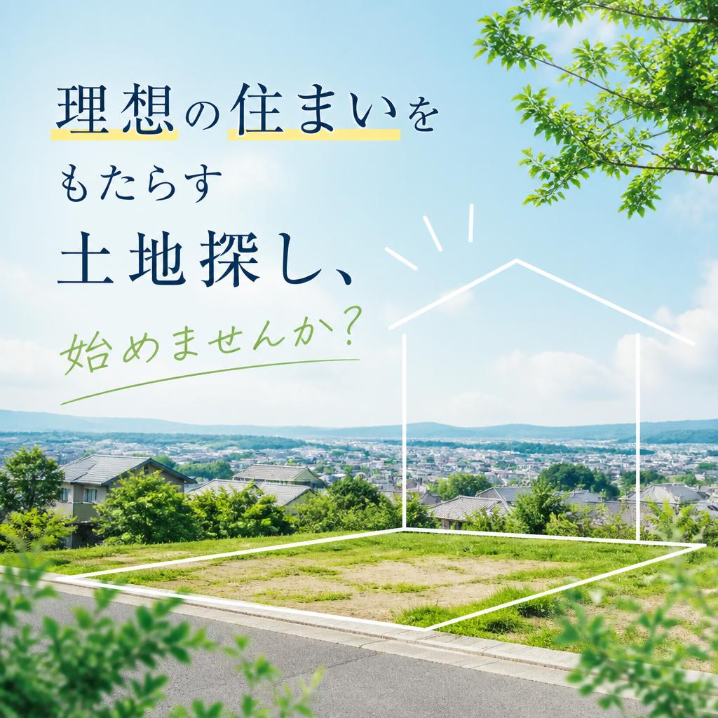 理想の住まいをもたらす土地探し、始めませんか？