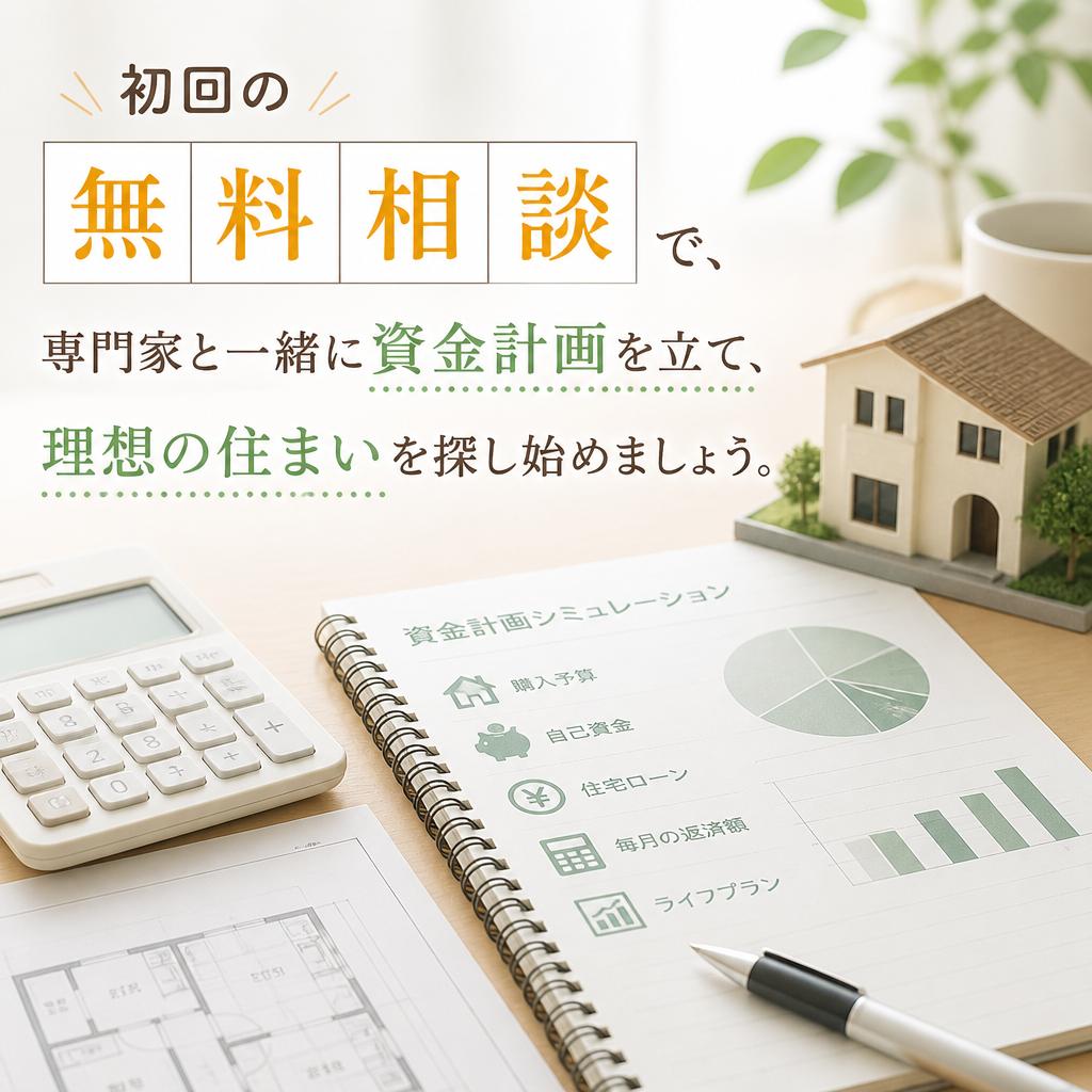 無料相談で安心な住まい選びを！