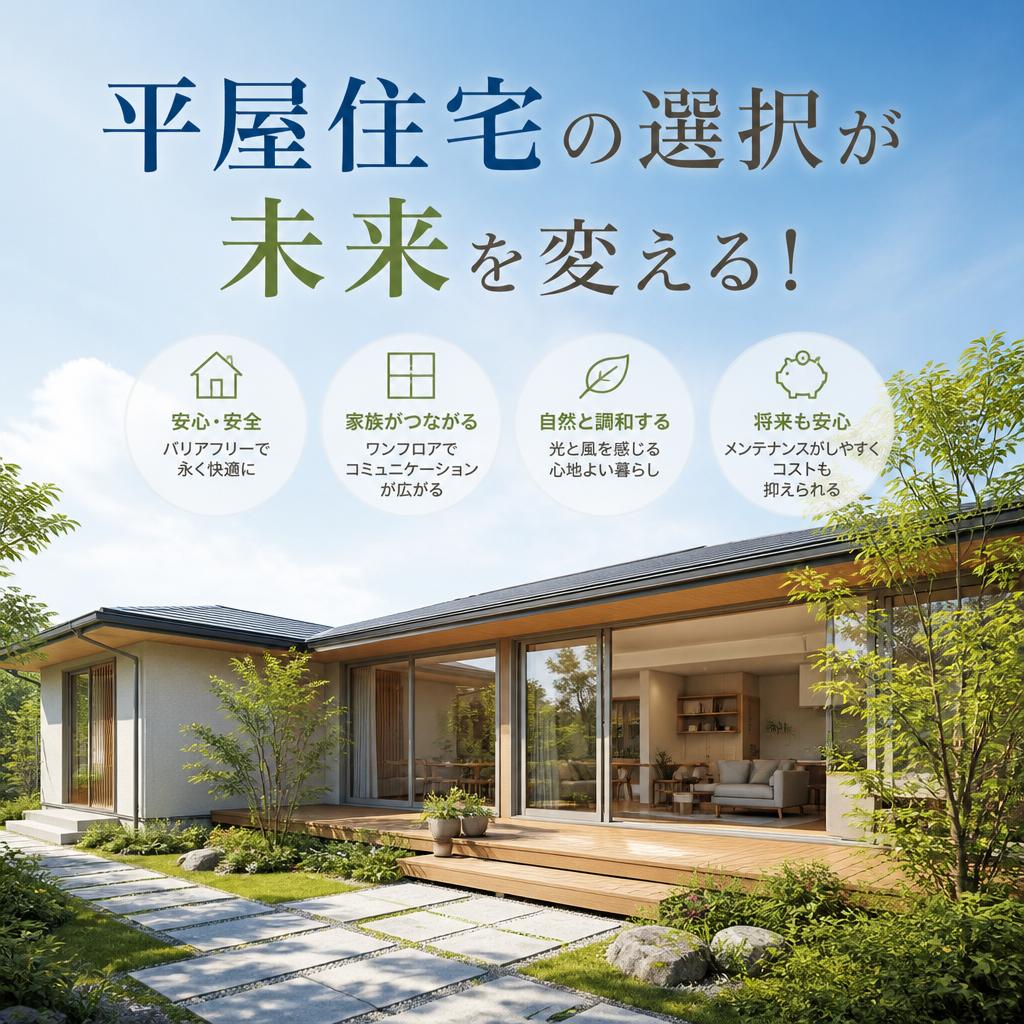 平屋住宅の選択が未来を変える！