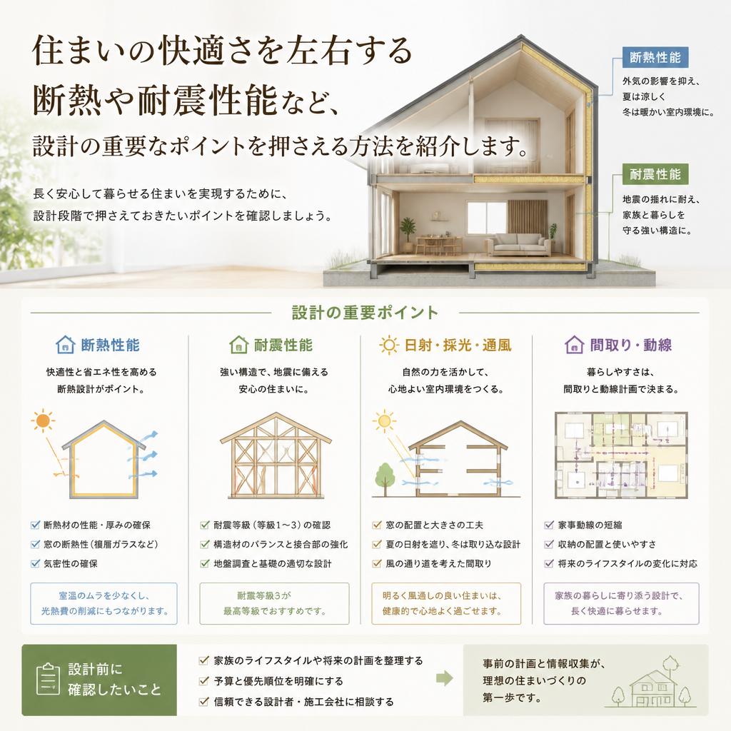 快適な暮らしを実現する設計のポイント