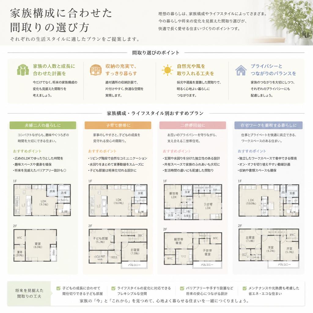 家族の理想を叶える間取りの工夫