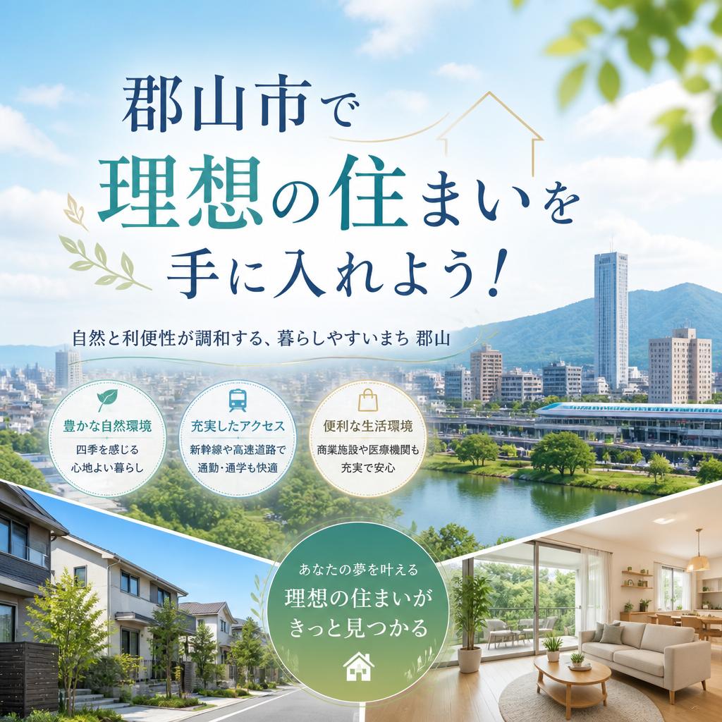 郡山市で理想の住まいを手に入れよう！