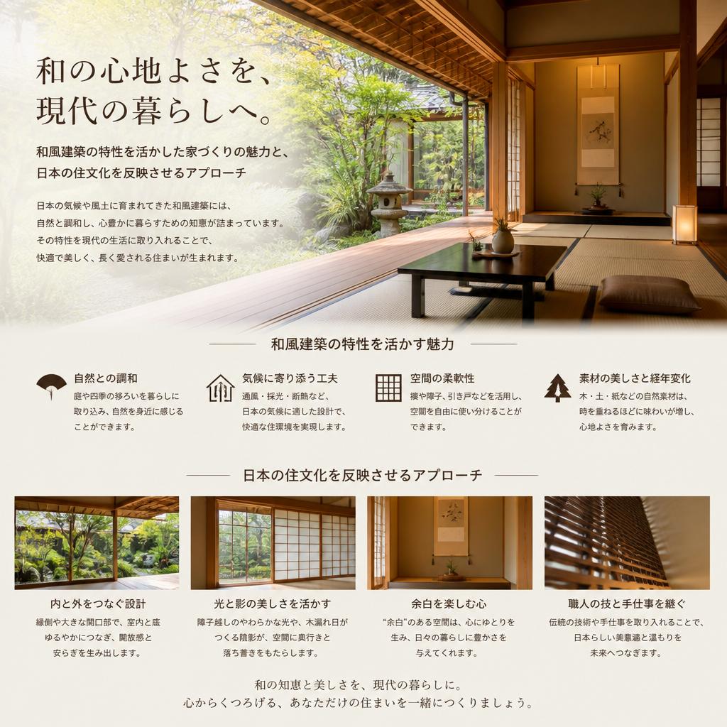 和風建築の魅力：心地よい住まいの提案