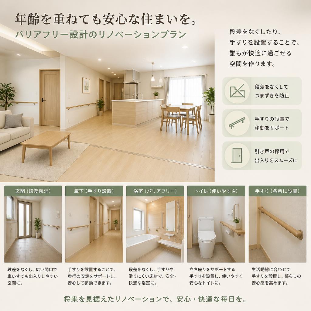 バリアフリーで安心な暮らし