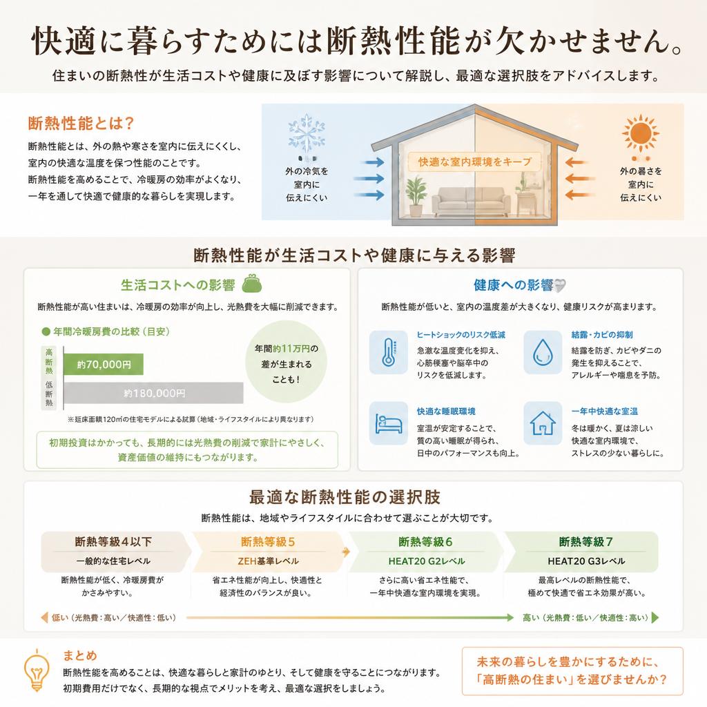 断熱性能で快適な住まいを実現