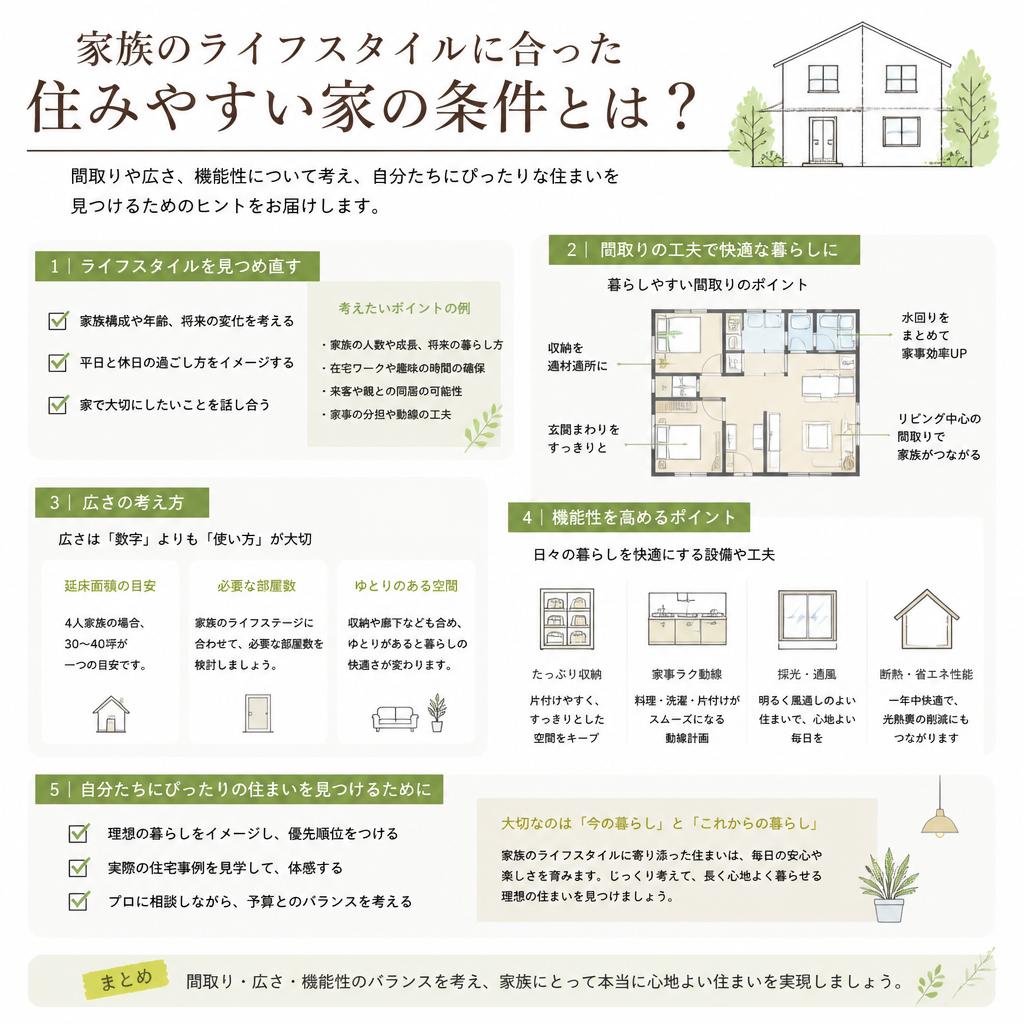 住みやすい家の条件