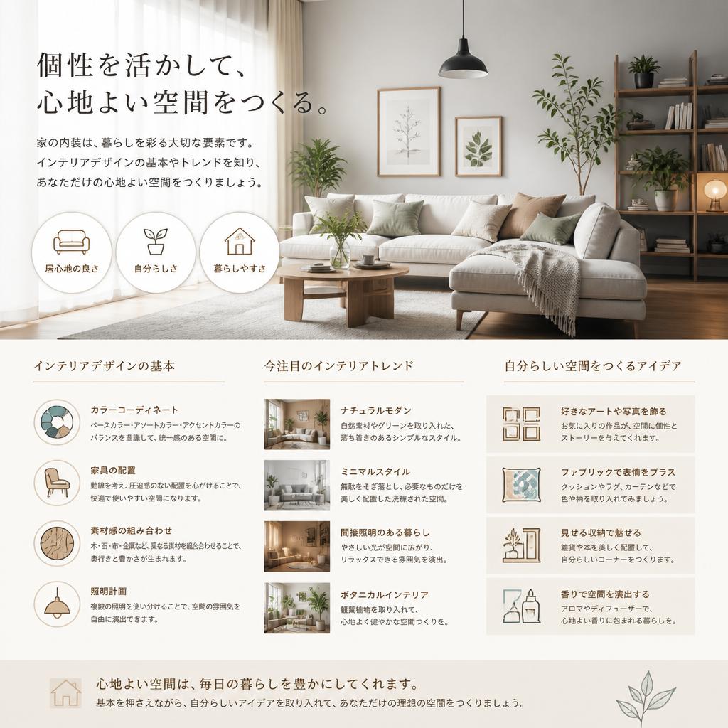 インテリアデザインのセンスを磨く