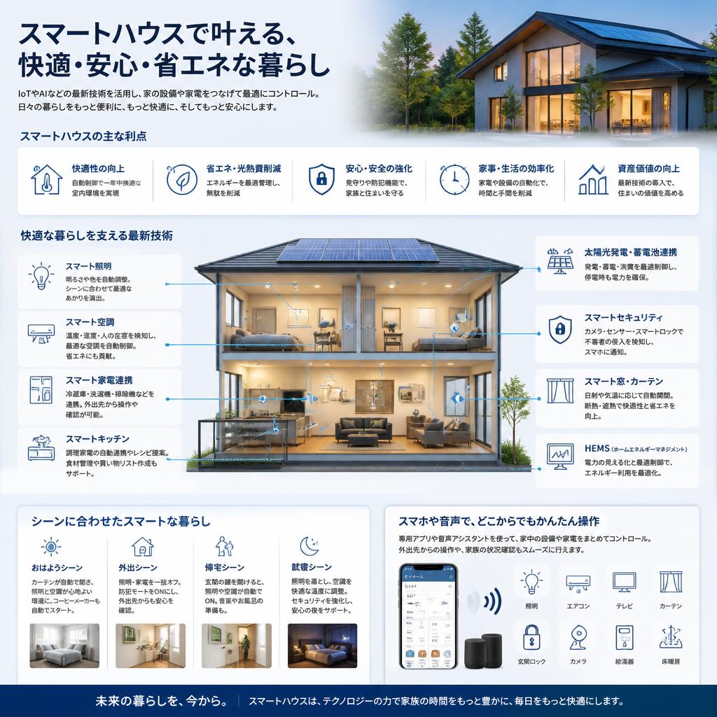 未来の住まい、スマートハウスの利点