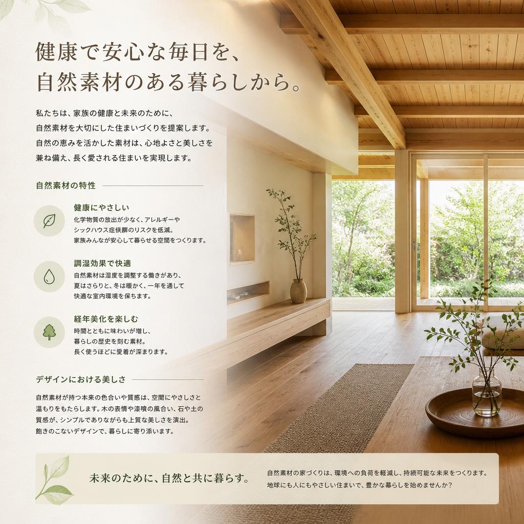 自然素材の魅力とは?