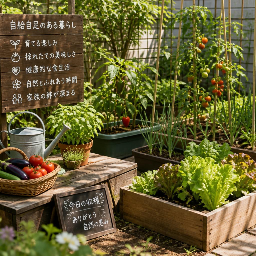 家庭菜園でつくる豊かな暮らし